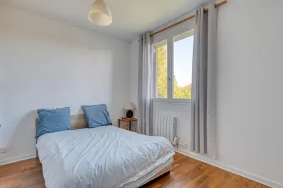 Un ou plusieurs lits dans un hébergement de l'établissement Le Repaire des Travailleurs - Balcon Privé - Jonage