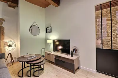Télévision ou salle de divertissement dans l'établissement Le Trois Maries - Cozy Apartment - Lyon 5th