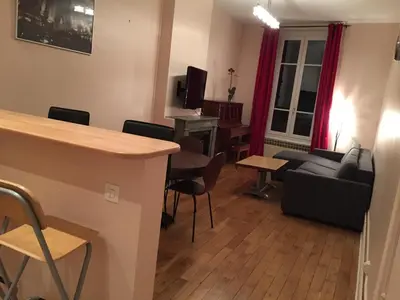 Coin salon dans l'établissement Appartement, Lyon, Villeurbanne