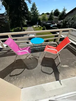 Balcon ou terrasse dans l'établissement chambres hôtes les grenouilles