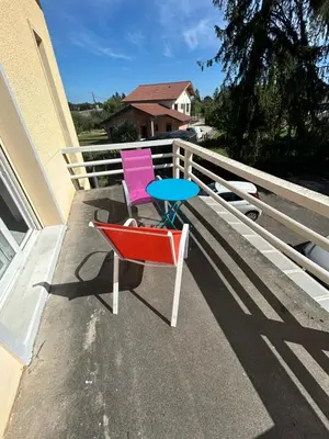 Balcon ou terrasse dans l'établissement chambres hôtes les grenouilles