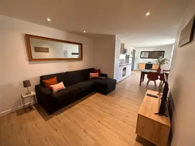 Télévision ou salle de divertissement dans l'établissement Appartement ROSE, Aéroport ST EXUPERY, Groupama stadium, Eurexpo, LDLC Arena