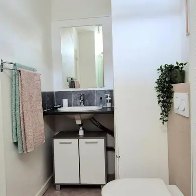 Salle de bains dans l'établissement Studio privé