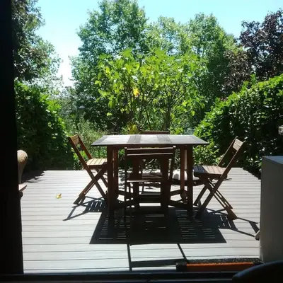 Plan de l'établissement Appartement en Rez de jardin climatisée 2 pièces-cuisine avec terrasse et jardin