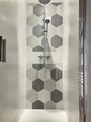 Salle de bains dans l'établissement Charmante maison de village