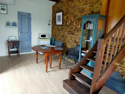 Cuisine ou kitchenette dans l'établissement La Verdine