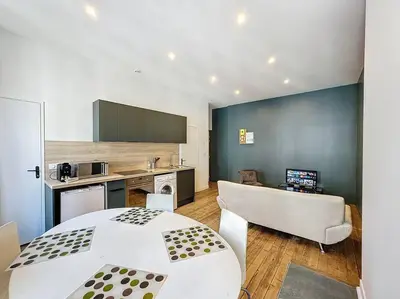 Un ou plusieurs lits dans un hébergement de l'établissement My home Lafayette 3
