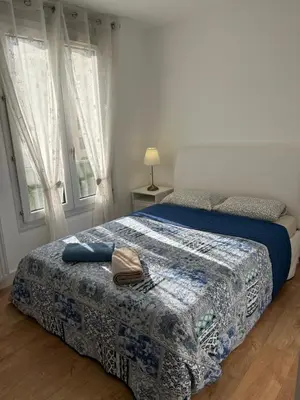 Un ou plusieurs lits dans un hébergement de l'établissement Appartement T3 Lyon centre