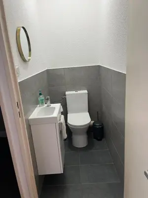 Salle de bains dans l'établissement Appartement T3 Lyon centre