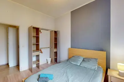 Un ou plusieurs lits dans un hébergement de l'établissement Appartement T3 4 à 6 personnes