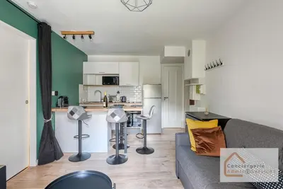 Cuisine ou kitchenette dans l'établissement Escapade paisible 2 à 4 voyageurs