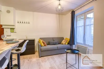 Coin salon dans l'établissement Escapade paisible 2 à 4 voyageurs