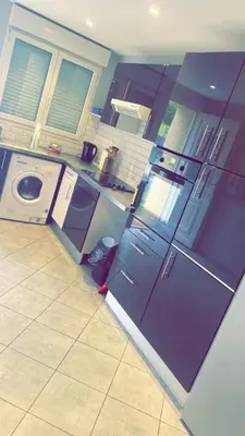 Cuisine ou kitchenette dans l'établissement Maison de charme Saint euphémie 2