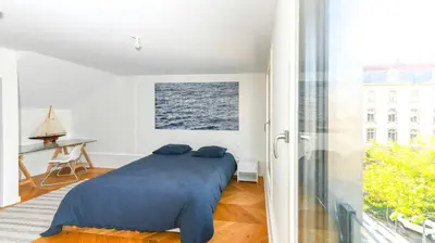 Un ou plusieurs lits dans un hébergement de l'établissement Duplex neuf et très lumineux en plein centre ville