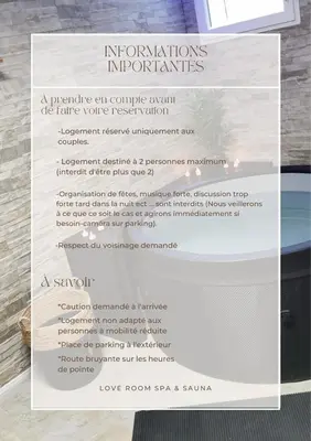 Plan de l'établissement Suite Spa&Sauna