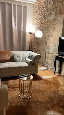 Coin salon dans l'établissement Le panorama