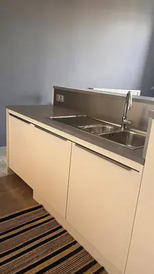 Cuisine ou kitchenette dans l'établissement Le panorama