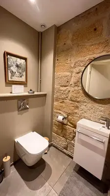 Salle de bains dans l'établissement Le panorama