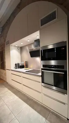 Cuisine ou kitchenette dans l'établissement Le panorama