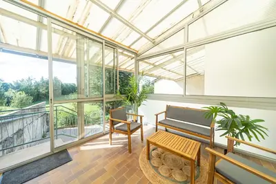 Balcon ou terrasse dans l'établissement Escapade en Val de Saône T4 familial & jardin