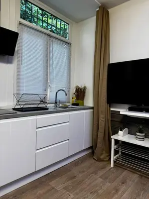 Cuisine ou kitchenette dans l'établissement Le Vitton - Appartement proche Gare PartDieu
