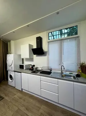 Cuisine ou kitchenette dans l'établissement Le Vitton - Appartement proche Gare PartDieu