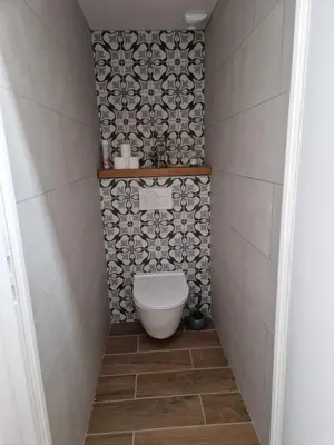 Salle de bains dans l'établissement La Forge