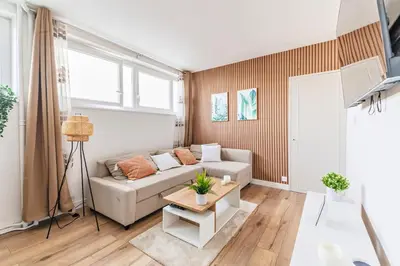 Coin salon dans l'établissement Appartement 