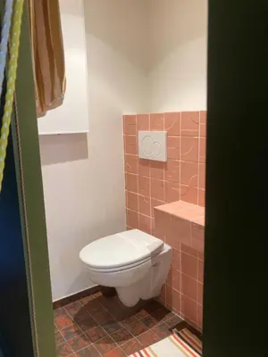 Salle de bains dans l'établissement Studio avec vue