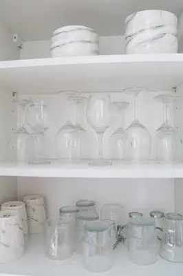 Cuisine ou kitchenette dans l'établissement Le Molière appartement au centre de Villeurbanne 2 chambres