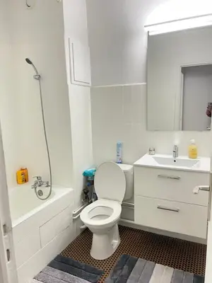 Salle de bains dans l'établissement Charmant Studio Tete dor lyon