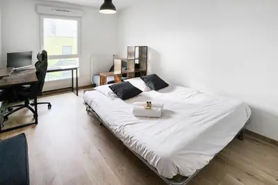 Un ou plusieurs lits dans un hébergement de l'établissement Pixell Grand Lyon