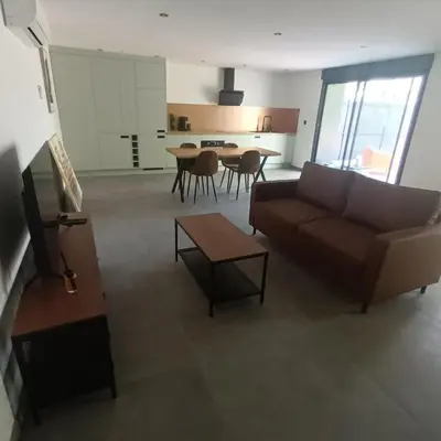 Cuisine ou kitchenette dans l'établissement Loft du Bugey
