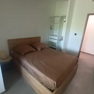 Un ou plusieurs lits dans un hébergement de l'établissement Loft du Bugey