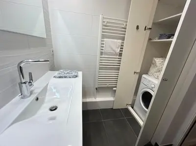 Salle de bains dans l'établissement Appartement avec balcon
