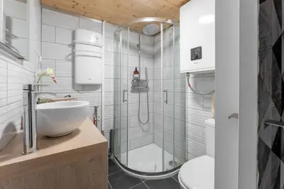 Salle de bains dans l'établissement Silk - Studio en plein coeur de Lyon