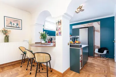 Cuisine ou kitchenette dans l'établissement The terasse - Sublime residence with swimming pool