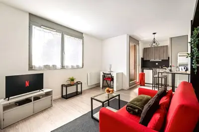 Cuisine ou kitchenette dans l'établissement apartment ideal location for Lyon Center