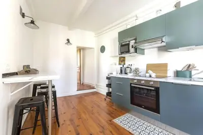 Cuisine ou kitchenette dans l'établissement Le Fidésien