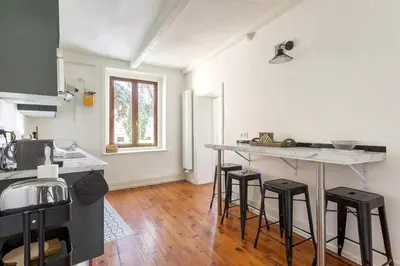 Cuisine ou kitchenette dans l'établissement Le Fidésien