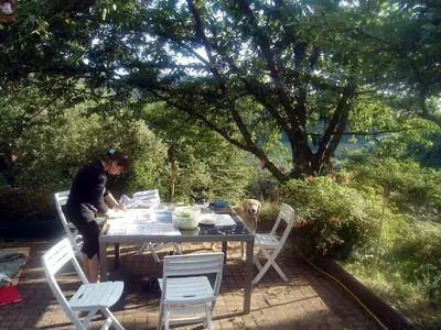 Jardin de l'établissement Cadre paradisiaque