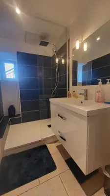 Salle de bains dans l'établissement Cadre paradisiaque