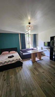 Un ou plusieurs lits dans un hébergement de l'établissement Studio cosy confort moderne