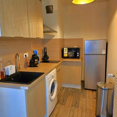 Cuisine ou kitchenette dans l'établissement Studio cosy confort moderne