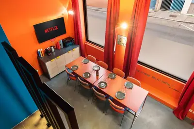 Cuisine ou kitchenette dans l'établissement SmartStay Bird Family - X Rousse