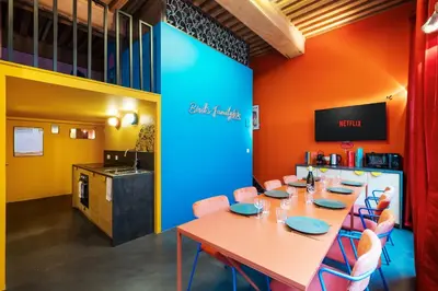 Cuisine ou kitchenette dans l'établissement SmartStay Bird Family - X Rousse