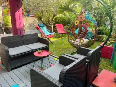 Jardin de l'établissement Au Cœur des Vignes