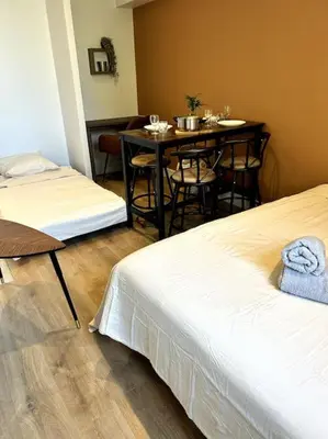 Un ou plusieurs lits dans un hébergement de l'établissement Le Cosy Shelby Proche gare 150m