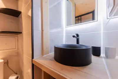 Salle de bains dans l'établissement Le Royal - Studio Mezzanine Plein Centre