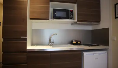 Cuisine ou kitchenette dans l'établissement Quadraverde